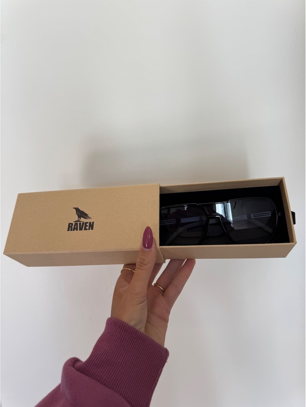 RAVEN Black Shield Sunglasses – Sport Wraparound Style – New in Box
